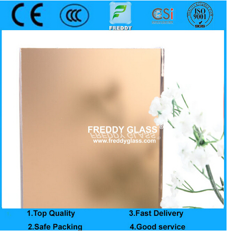 10mm Golden Bronze Acid Etched Glass/ Golden Bronze Mirror/ Acid Etched Glass/Obscured Mirror/Glass 